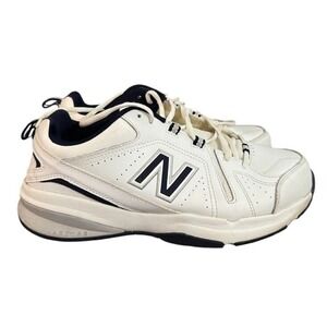 New Balance 608 Mens White Navy Leather Training Shoes Sneakers MX608WN4 10.5